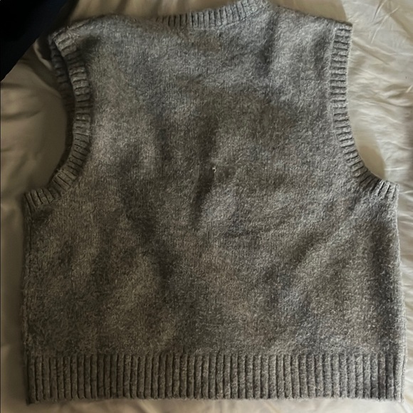 J.Crew Gray Wool Sweater Vest - Picture 2 of 2